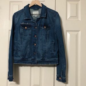 A NEW DAY JEAN JACKET MEDIUM HELLO SUNSHINE